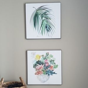 Botanical Painting Set: watercolor on wood